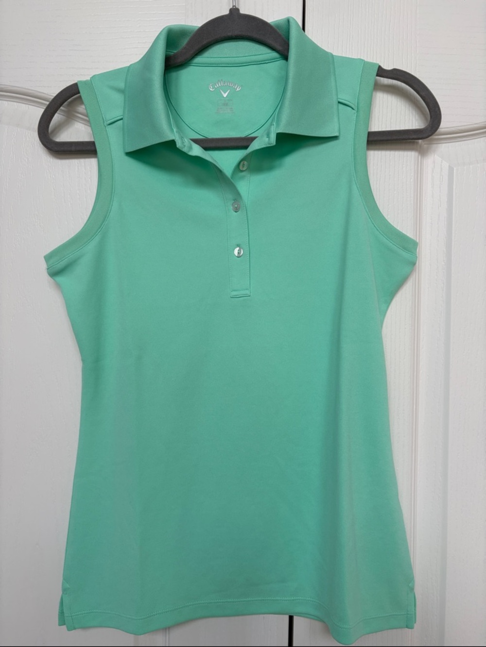 Callaway Mint Green Sleeveless Polo Tank Top